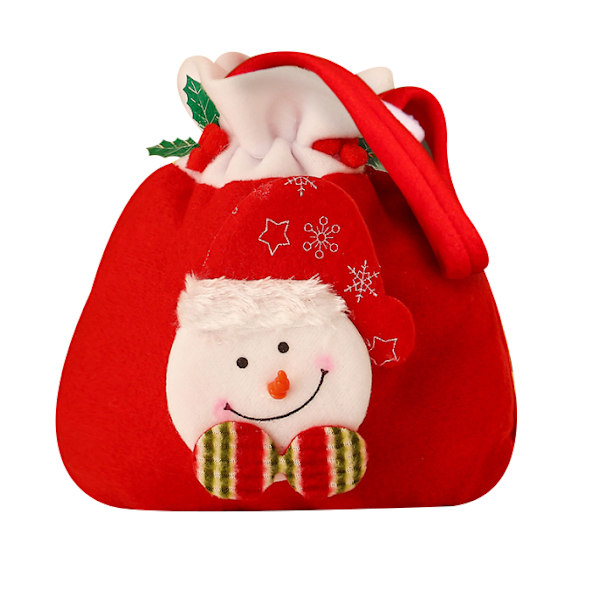 Julklappspåsar, snögubbetomtensäck Style 1