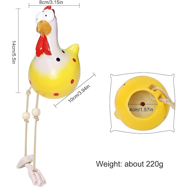 5PCS Resin Rooster utomhusstatyer
