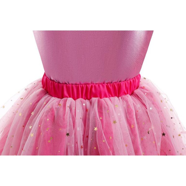 Pige Pink Kostumekjole, Børne Halloween Fødselsdag Cosplay Party Outfit 150cm