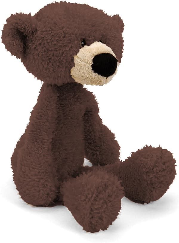 Fuzzy Teddy Bear, Premium Plysjdyr Dark brown