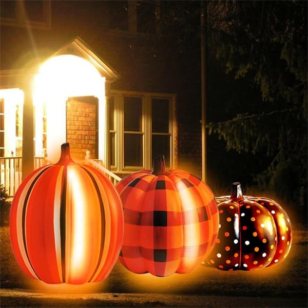Halloween LED Græskar Opblæsbar Dekoration Dots