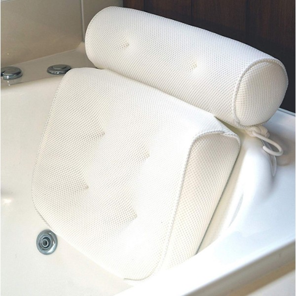 Badkudde Spa Badkar Kudde Stödstöd white