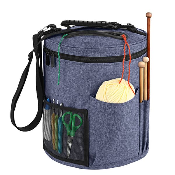 Garnförvaringsväska Stickväska Virkningsorganisatör 28*33CM