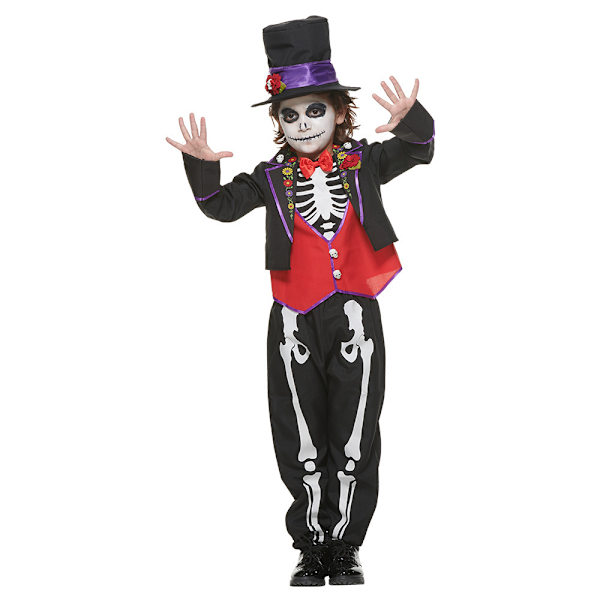 Småbarn Halloween Skeleton Cosplay Cosplay M