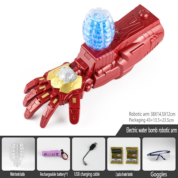 Elektrisk Iron Man Arm Launcher Blaster Leksaker Upgrade Edition
