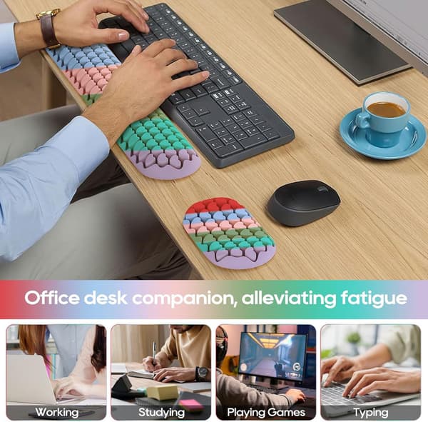 Håndledsstøtte til Computer Tastatur, Ergonomisk Mus Håndledsstøtte