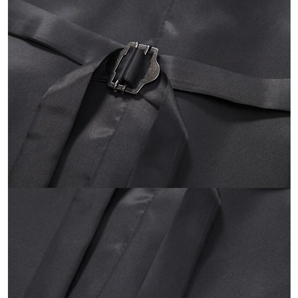 Herrar Casual Singelknäppt Väst Dark Gray M