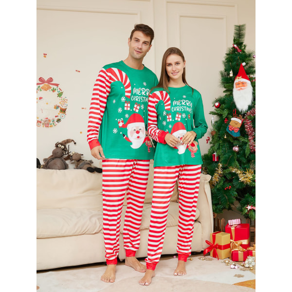 Matchande julpyjamas för familj eller par – Santa's Squad Mens 2XL