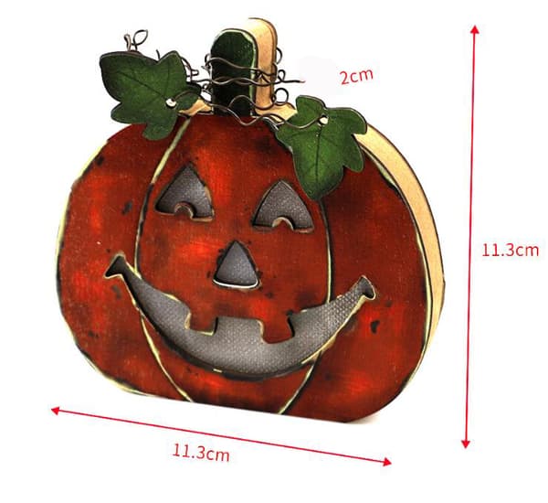 Halloween Træ LED Græskarlys Ornament Fat Pumpkin