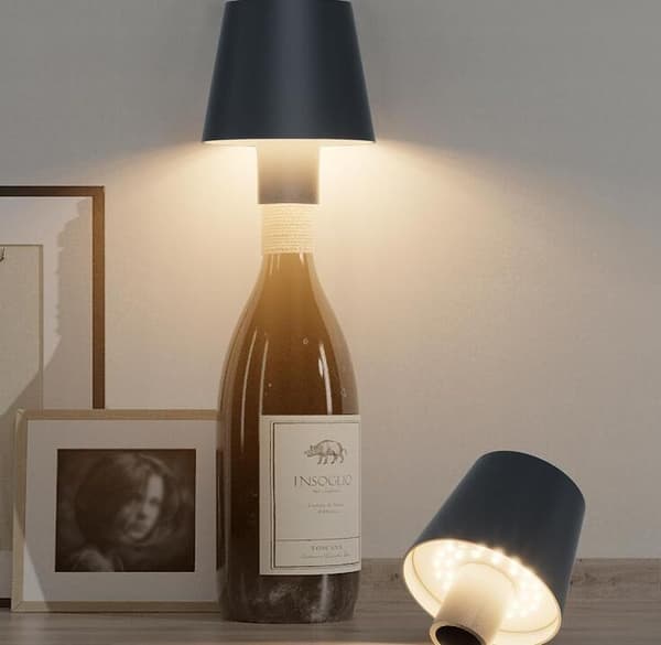 2-pack LED-dimmbar batteridriven flasklamp för inomhus- och utomhusbruk