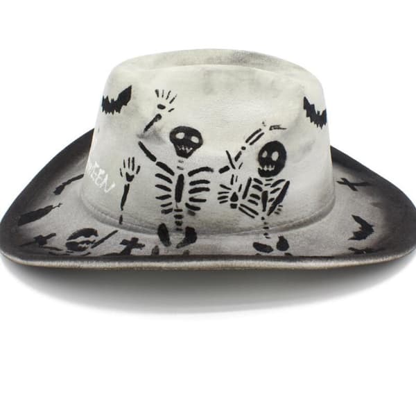 Halloween Cowboyhatt Unisex Festlig Hatt Style8