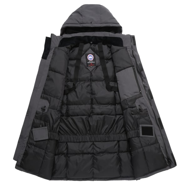 Mænds Tyk Vinterjakke, Varmt Parker Hættejakke Gray 4XL