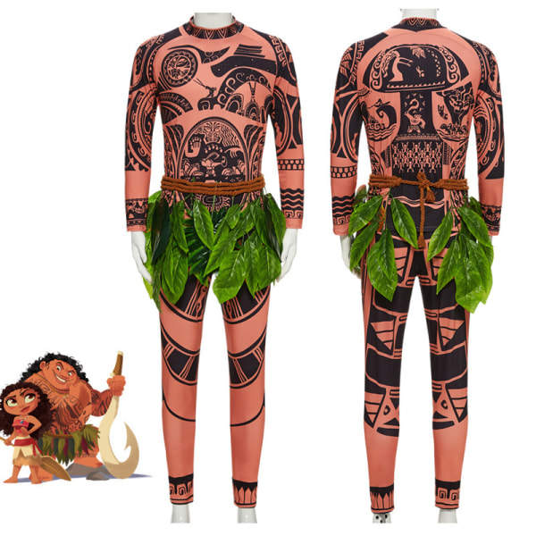 Maui-tatuointi T-paita ja housut Cosplay-asu 2XL