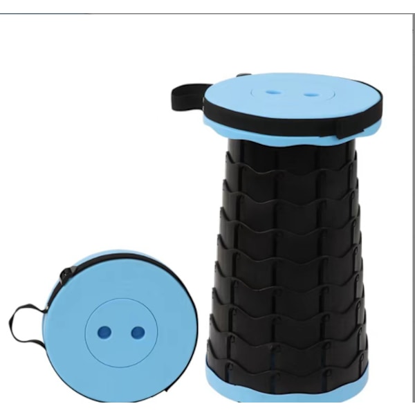 Camping fällbar pall enkel bärbar light blue black