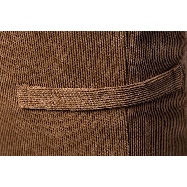 Miesten Korduroliivi V-kaula Vintage Liivi Hihaton Takki Black XL