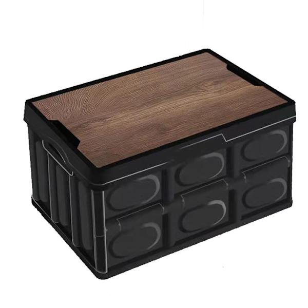 Trunk Organizer för campingutrustning för picknick Black 42*39*23cm