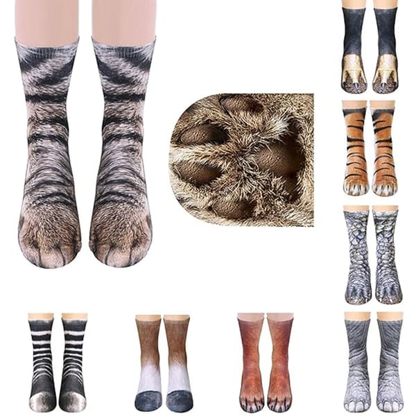 Djurfotssockor, Roliga 3D Djursockor Q5 Kid
