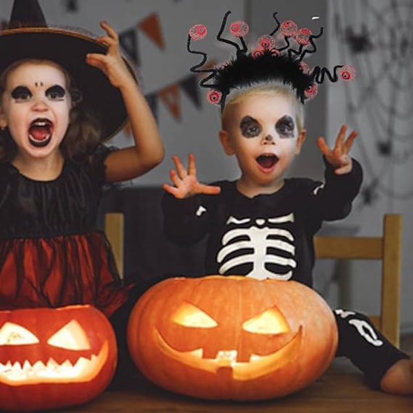 Halloween-hiuspanta, kauhu silmät, hiuslisävarusteet, veriset silmämunat, hiusvarusteet