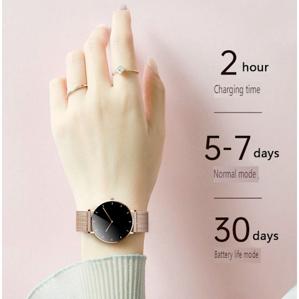 Smartwatch til Kvinder, Vandafvisende Smartwatch Silver