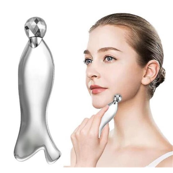 3D-Rulle Multifunktionell Fiskgestalt Massager 9CM
