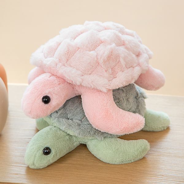 Turtle Plyschdjur för Vuxna, Plyschkudde Leksak för Present Alla Hjärtans Dag Födelsedag Pink 38cm
