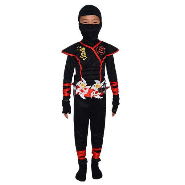 Børne Stealth Ninja Kostume L