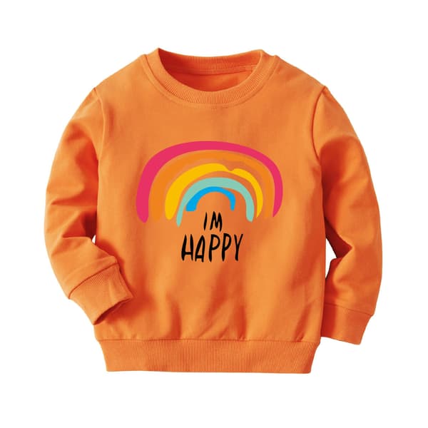Pige Sweatshirt med Rundhals til Piger Style1 100CM