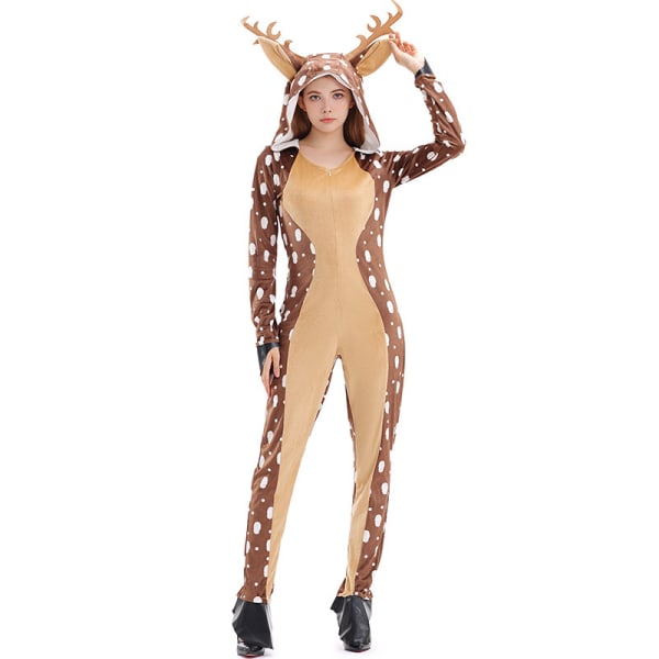 Animal Deer Onesie Cosplay Cosplay För Vuxen L