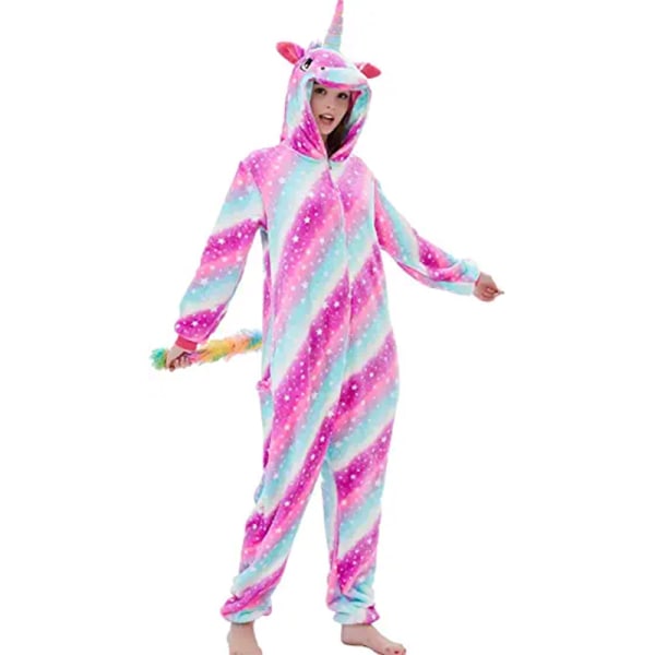 Flanell Onesie Pyjamas för barn Pink 100cm