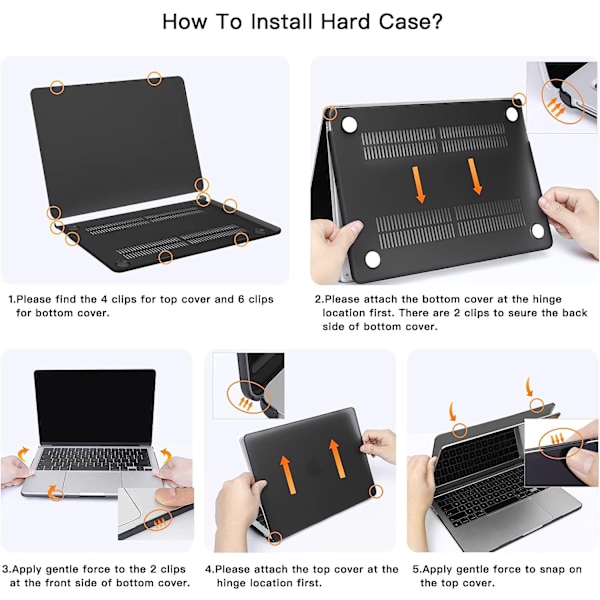 Skyddande Hård Plastskal för MacBook Grey air11