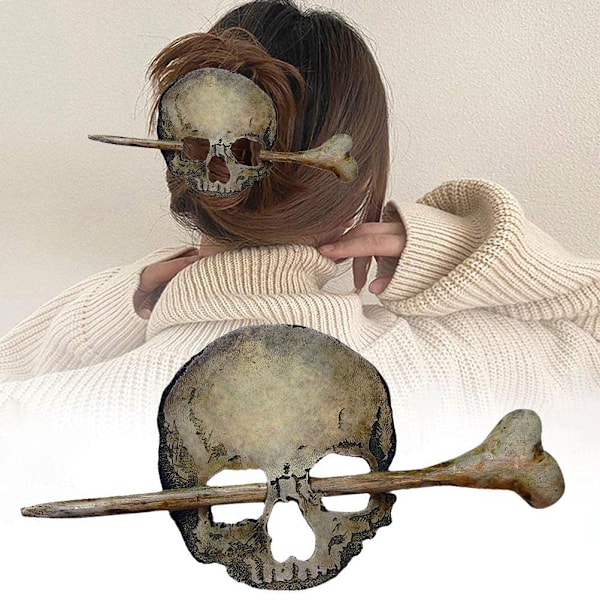 Goottilainen Kallo Hiustapit Horror Luuranko Hiushaarukat Skull