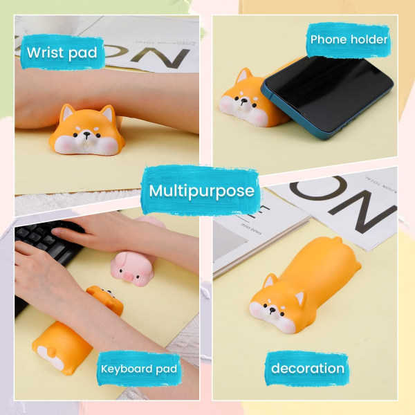 Handledsstöd för mus Söt Mini Cat Mouse handled Shiba Inu