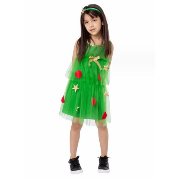 Julklapp - Gröna Saree-inspirerade Hårband för Flickor L