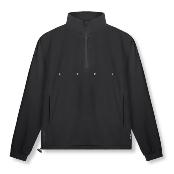 Herrtröja med kvarts dragkedja, tröja med tröja black L