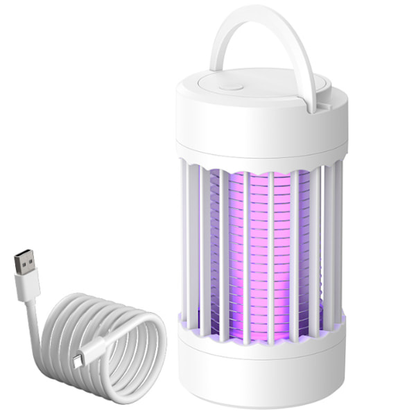 3 IN 1 LED Hyttysten tappolamppu Sähköinen hyönteisten tappaja USB white