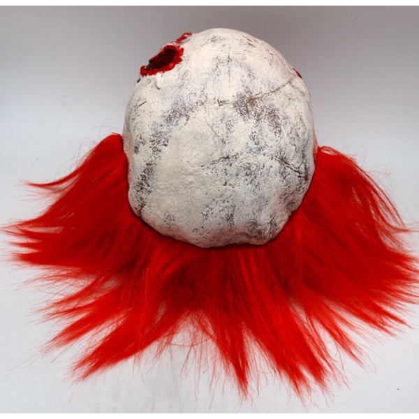 Halloween-pelottavat naamiot Lateksipelottavat klovnaamiot White Red