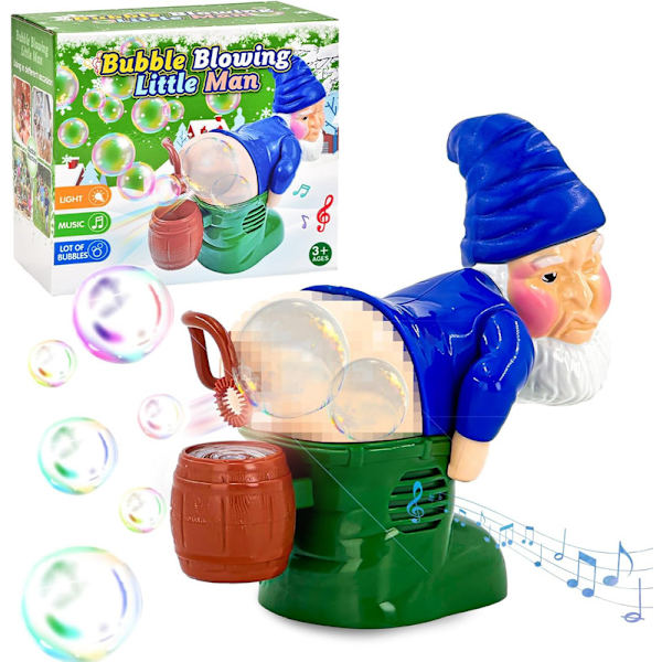 Jultomtar Bubblor Maskin, Bubblor Blåsare Rolig Leksak Blue