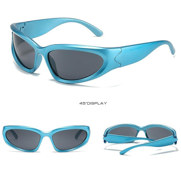 Polariserede Cykelsport Solbriller til Mænd og Kvinder Blue Frame
