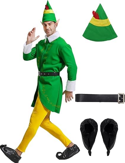 6 stk. Elf Kostume Sæt til Voksne og Børn Boys L