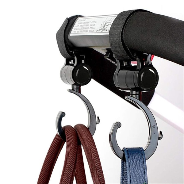 2 kpl Rattailat käsilaukkujen ripustamiseen vaunuun 2PCS
