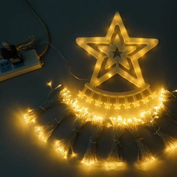 Juldekorationer Utomhus Star String Lights warm white