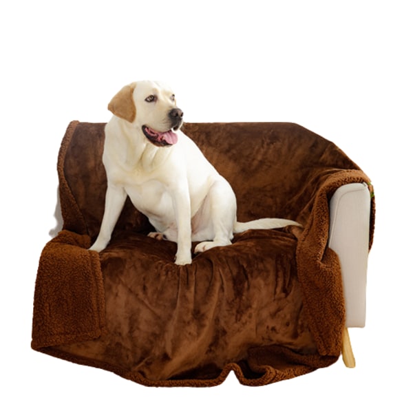 Myk Vanntett Teppe (For Små Hunder, Mellomstore Hunder) Brown 100*145CM