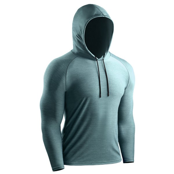 Långärmad Dry Fit Athletic Workout Löpartröjor för män Light green L