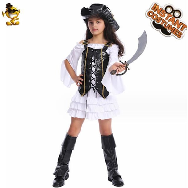 Halloween-tyttöpiraattipuvustus M