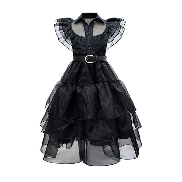Girls Costume Dress Nevermore Costume Cosplay Girls 110cm