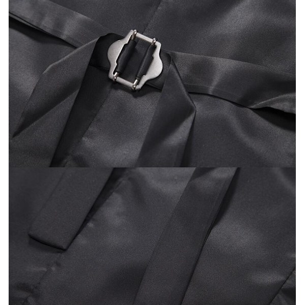 Herrar Casual Singelknäppt Väst Coffee 2XL