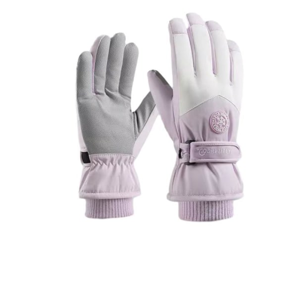 Skidhandskar för Män Kvinnor Vattentäta Snö Skidhandskar för Vinter Snowboard Purplish white