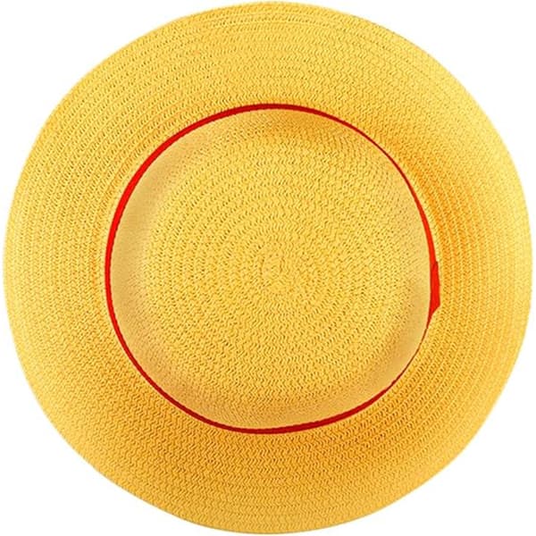 Luffy Stråhat Performance Animation Cosplay Tilbehør Hat Yellow 35cm