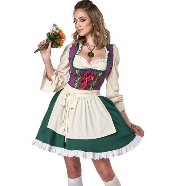 Halloween Oktoberfest Kostumer Kjole til Kvinder M