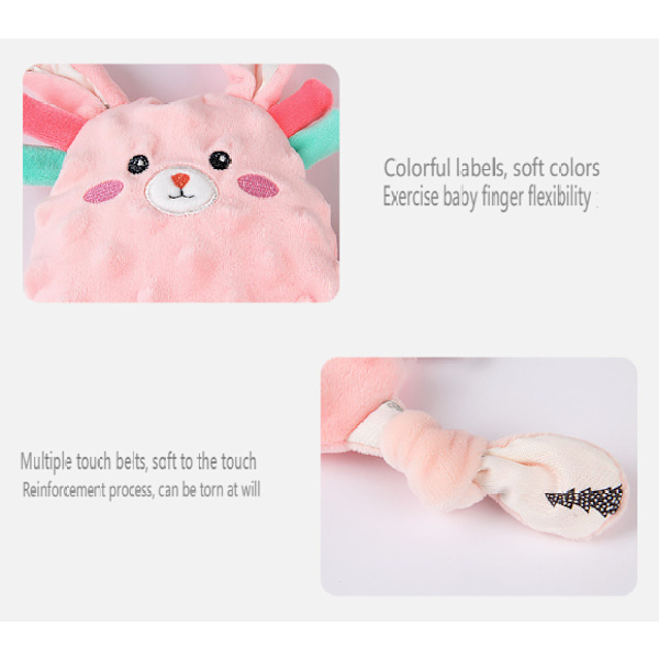 Baby Sikkerhedsteppe Blødt Plysstof Fyldt Dyr Legetøj rabbit
